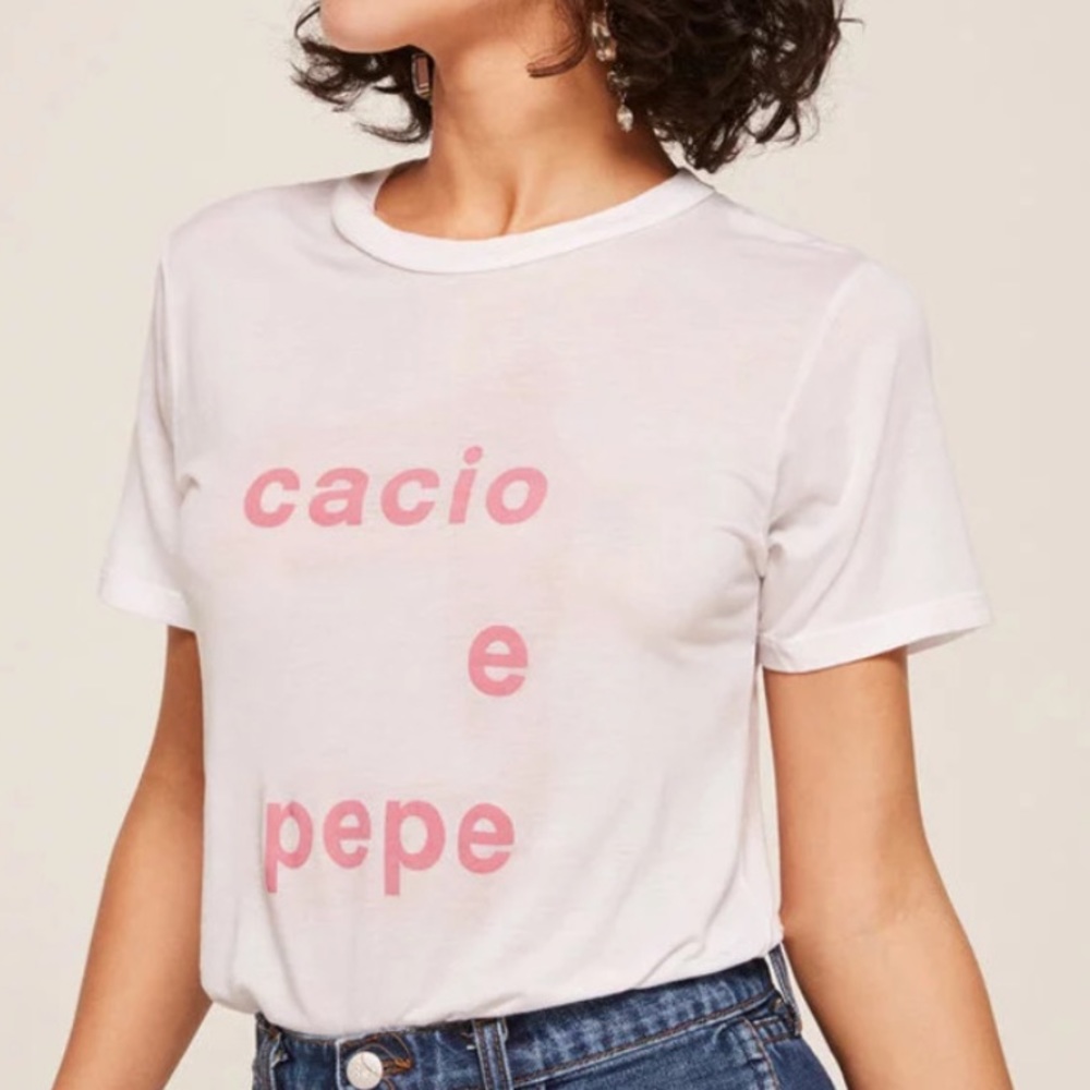 Reformation Joplin cacio e pepe tee